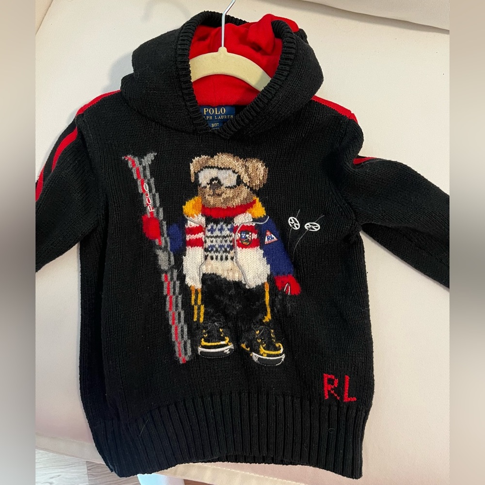 SOLD!!!!! Ralph Lauren Polo Bear Toddler Sweate